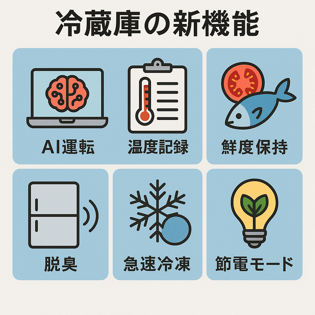 デジタル温度調整機能の画面とその設定例。