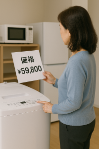 シニア向けに配置された使いやすい家電