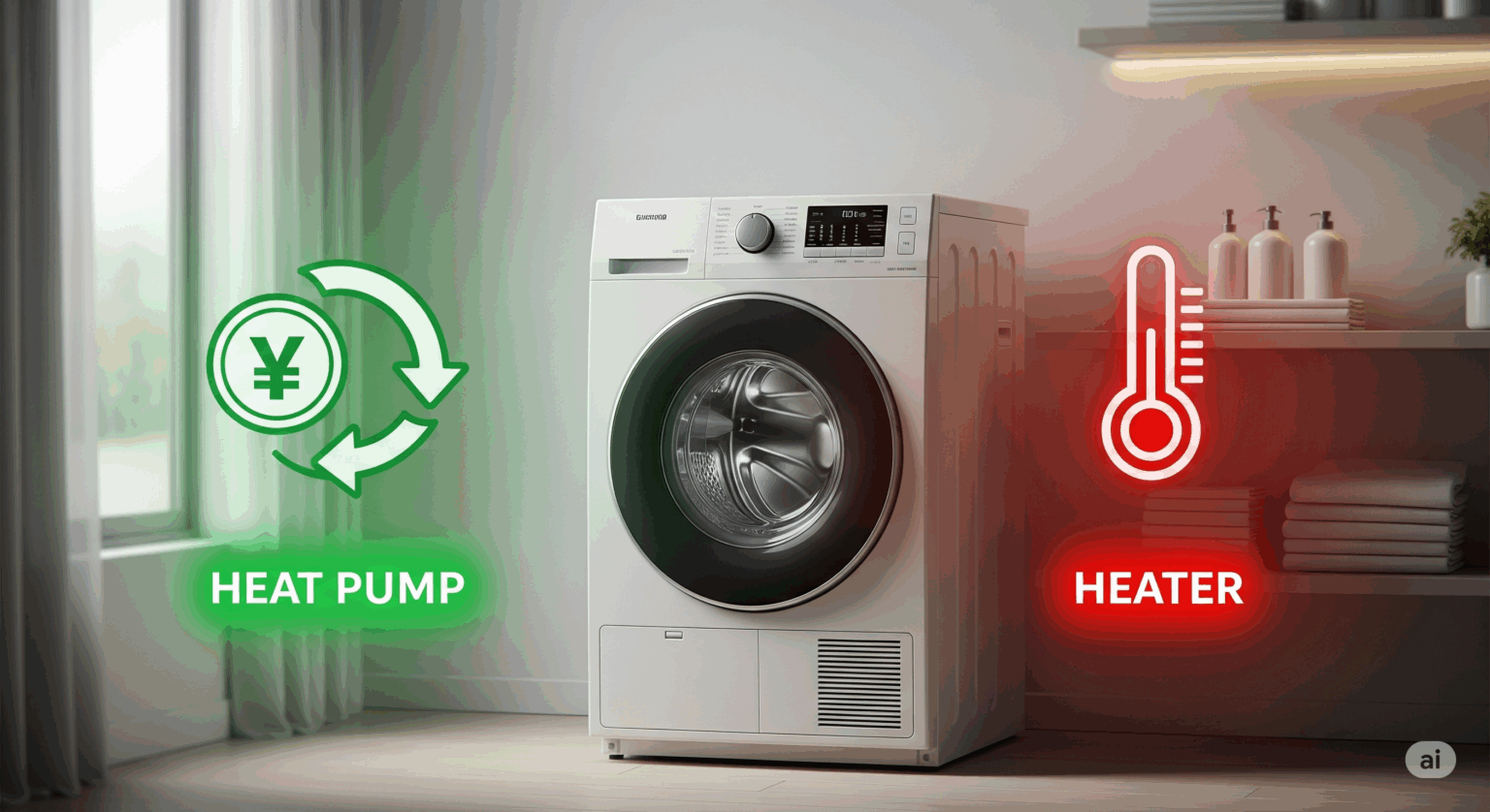 洗濯乾燥機の選び方｜ヒートポンプvsヒーター式！