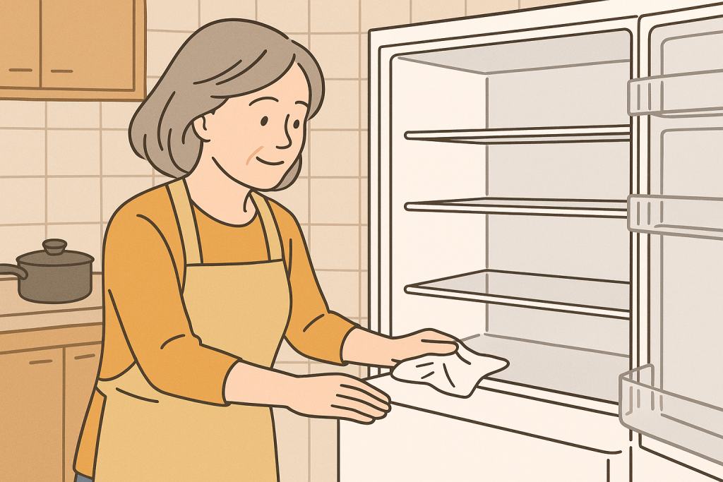 エコモードを選択している冷蔵庫